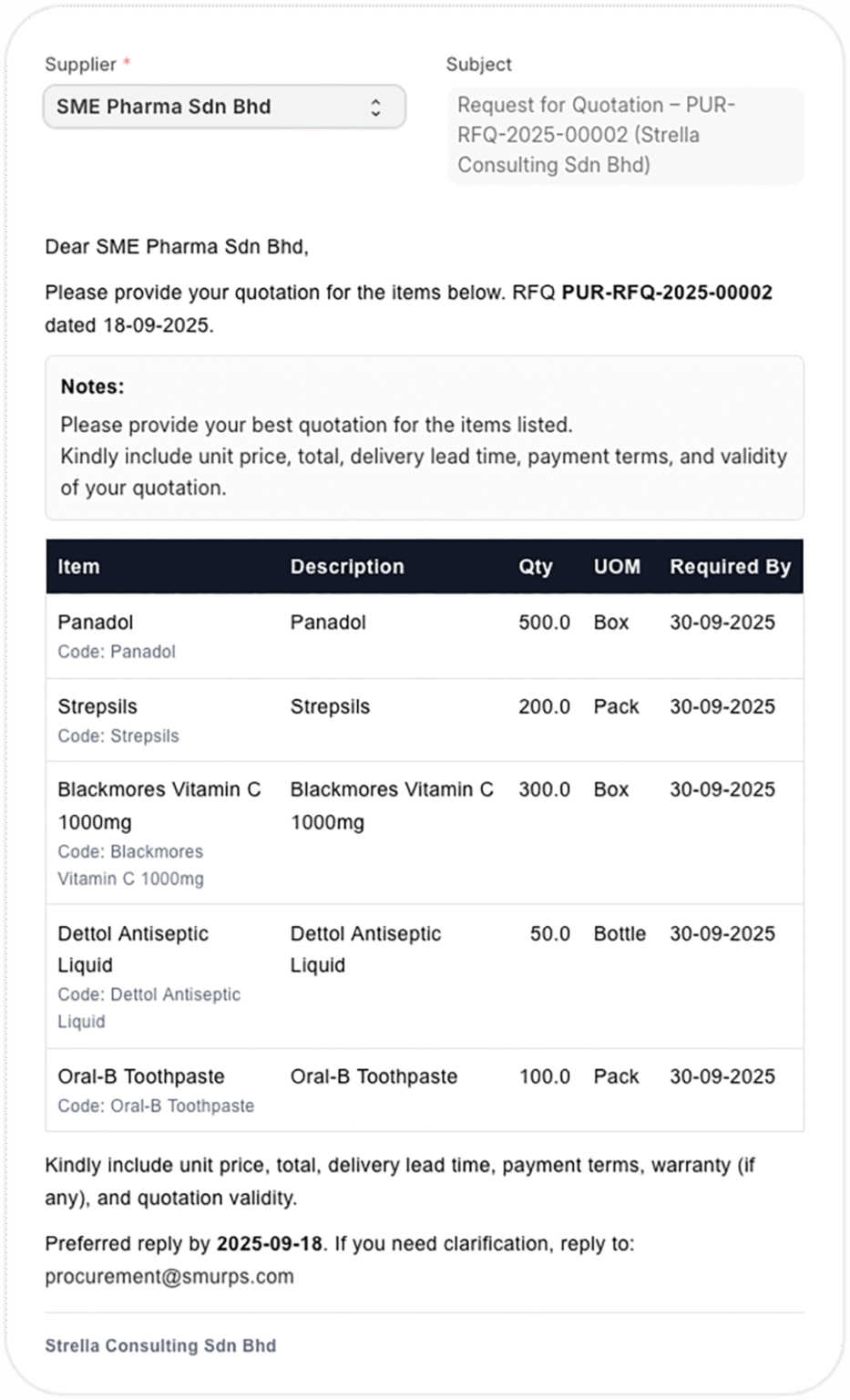 Procurement Management
